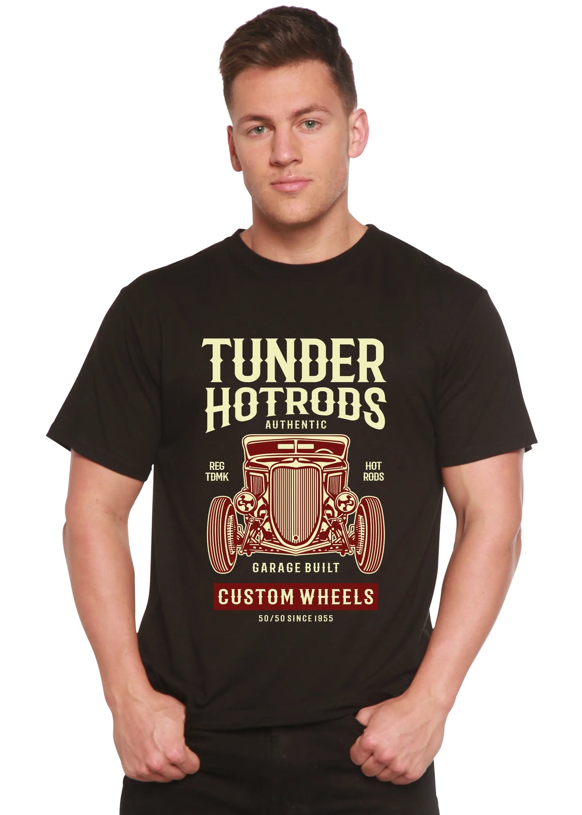 Thunder Hot Spun Bamboo® Men's Bamboo Viscose/Organic Cotton Short Sleeve Graphic T-Shirt Spun Bamboo