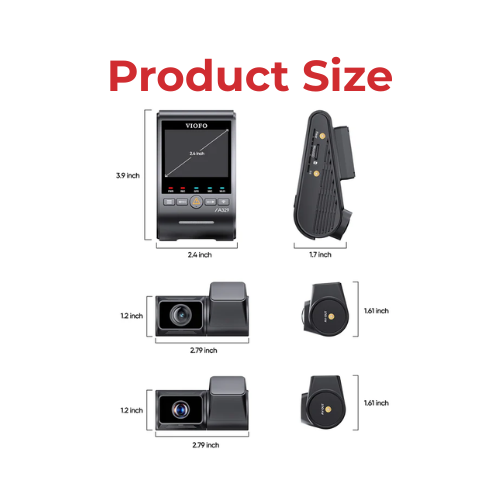 VIOFO A329T 4K+2K+2K 3-Channel 60FPS Wi-Fi 6 Dash Cam BlackboxMyCar
