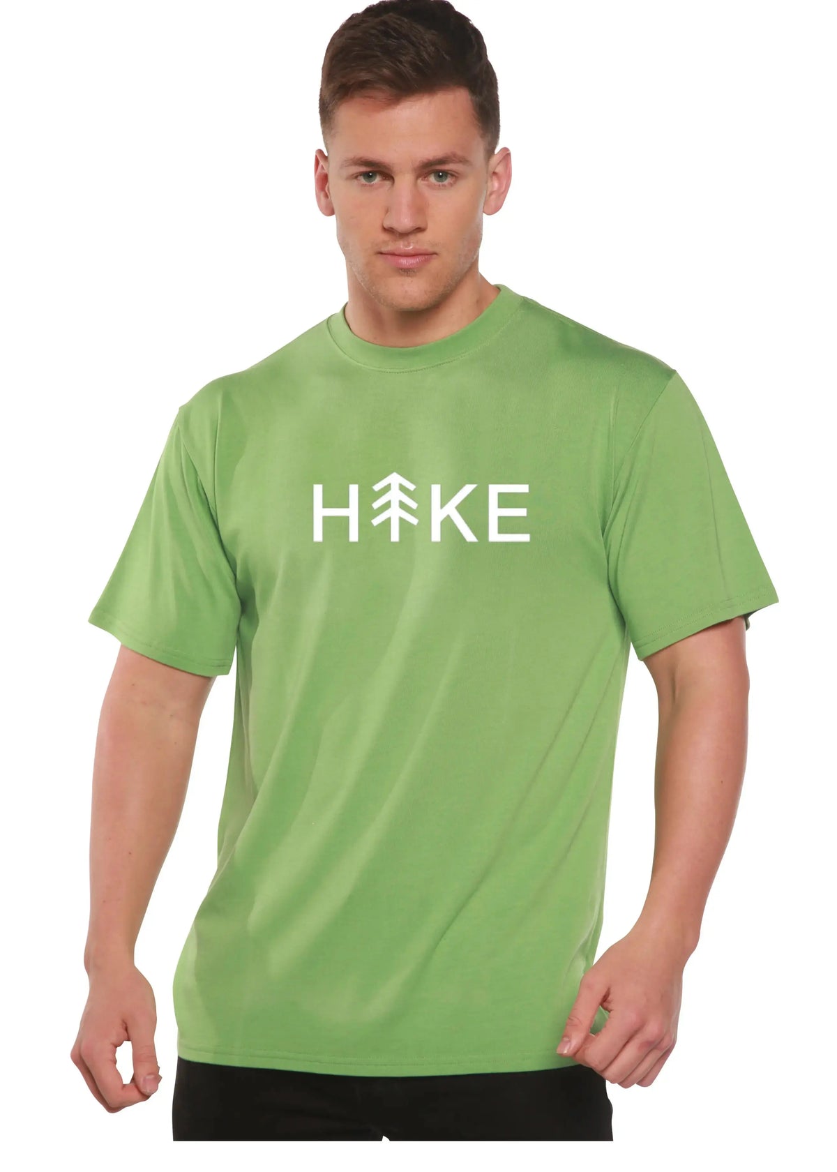 Hike Men's Bamboo Viscose/Organic Cotton Short Sleeve Graphic T-Shirt Spun Bamboo