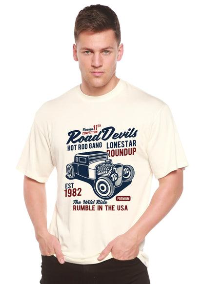 Road Devils Spun Bamboo® Men's Bamboo Viscose/Organic Cotton Short Sleeve Graphic T-Shirt Spun Bamboo