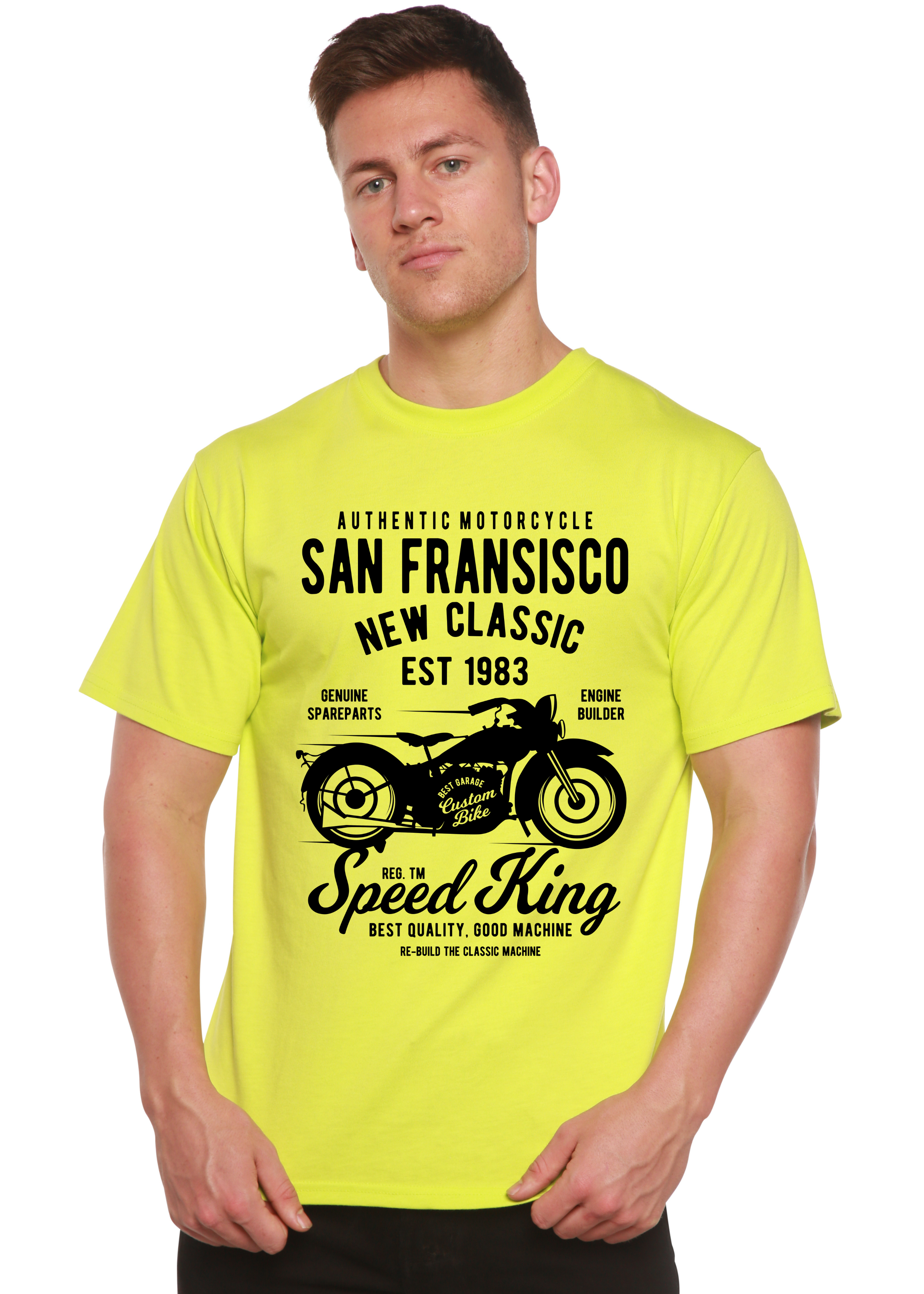 San Fransisco Spun Bamboo® Men's Bamboo Viscose/Organic Cotton Short Sleeve Graphic T-Shirt Spun Bamboo