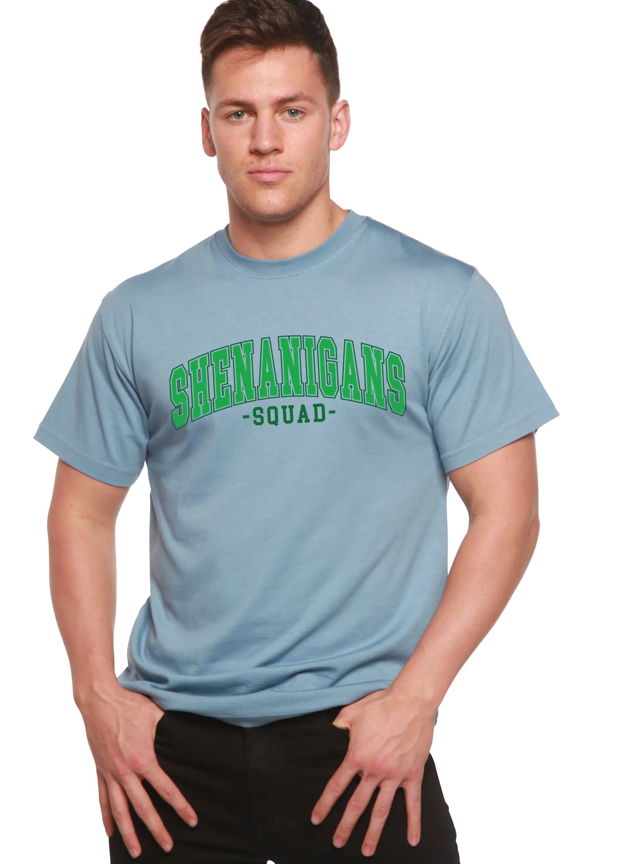 Shenanigans Squad Unisex Bamboo/Cotton Graphic T-Shirt Spun Bamboo