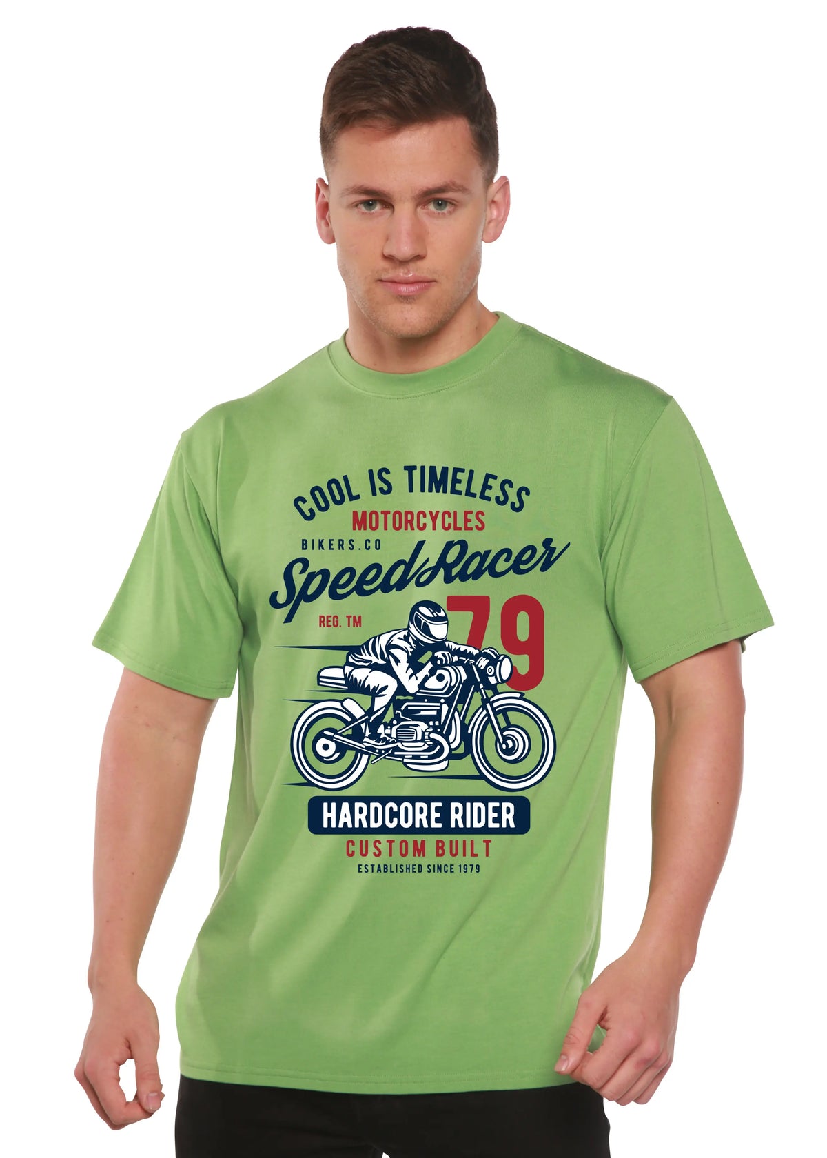 Speed Racer Spun Bamboo® Men's Bamboo Viscose/Organic Cotton Short Sleeve Graphic T-Shirt Spun Bamboo