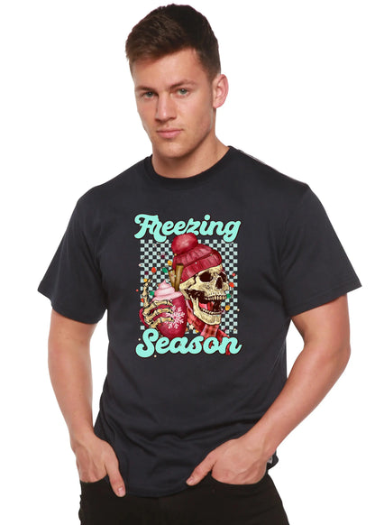 Freezing Season Unisex Bamboo Viscose/Organic Cotton Short Sleeve Graphic T-Shirt Spun Bamboo