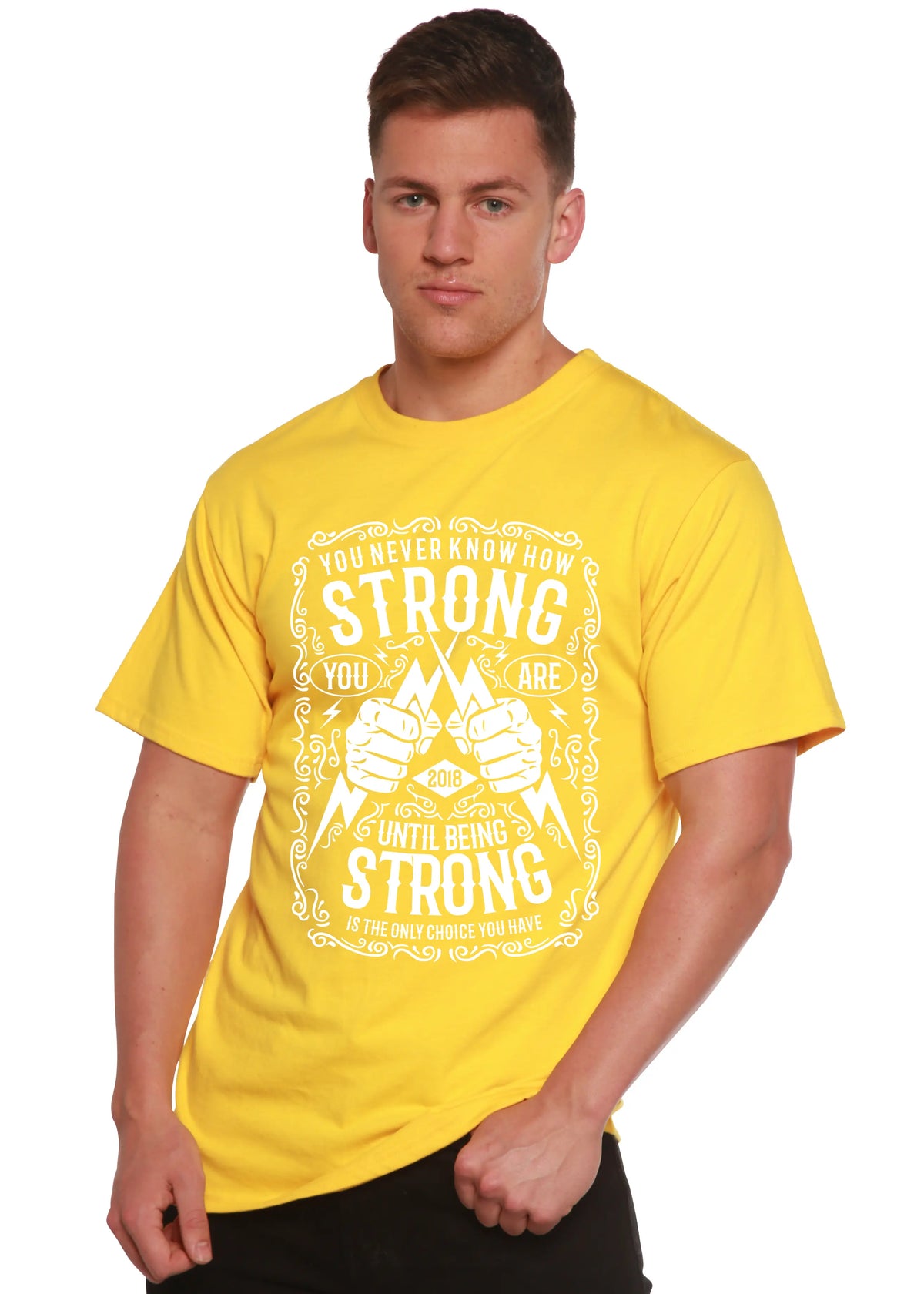 Strong Spun Bamboo® Men's Bamboo Viscose/Organic Cotton Short Sleeve Graphic T-Shirt Spun Bamboo