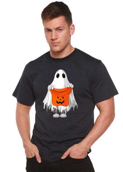Boo Halloween Men's Bamboo Viscose/Organic Cotton Short Sleeve Graphic T-Shirt Spun Bamboo