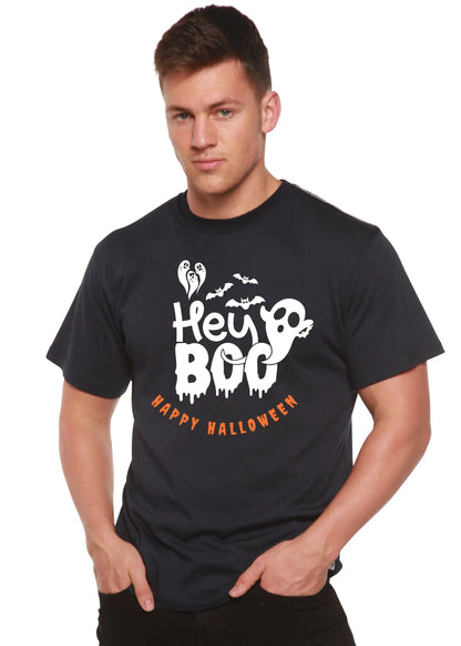 Hey Boo Men's Bamboo Viscose/Organic Cotton Short Sleeve Graphic T-Shirt Spun Bamboo