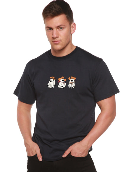Cowboy Ghosts Unisex Bamboo Viscose/Organic Cotton Short Sleeve Graphic T-Shirt Spun Bamboo