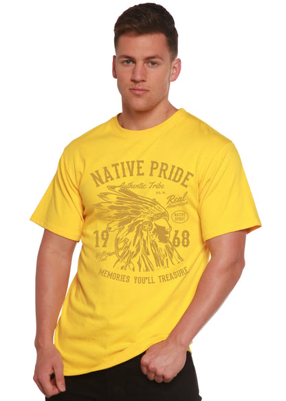 Native Pride Spun Bamboo® Men's Bamboo Viscose/Organic Cotton Short Sleeve Graphic T-Shirt Spun Bamboo