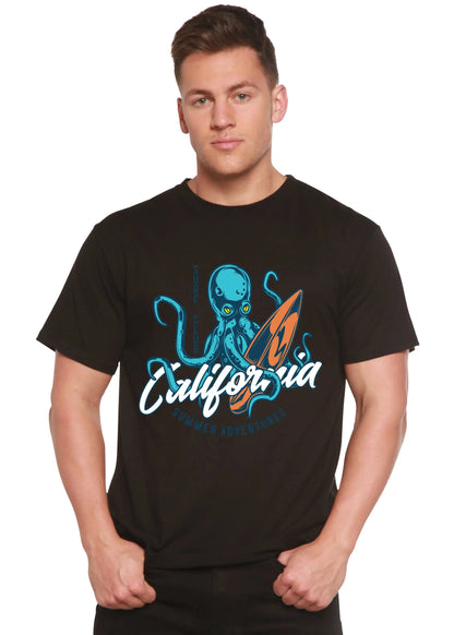 California Summer Adventures Men's Bamboo Viscose/Organic Cotton Short Sleeve Graphic T-Shirt Spun Bamboo