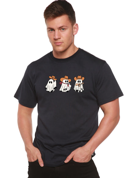 Cowboy Ghosts Unisex Bamboo Viscose/Organic Cotton Short Sleeve Graphic T-Shirt Spun Bamboo