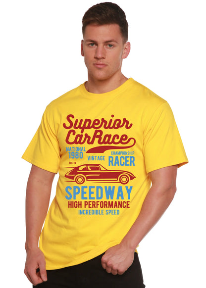 Superior Car Spun Bamboo® Men's Bamboo Viscose/Organic Cotton Short Sleeve Graphic T-Shirt Spun Bamboo
