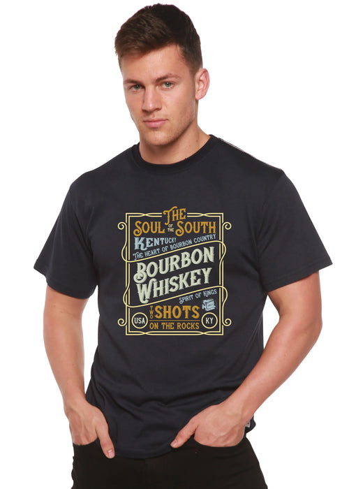Bourbon Whiskey Men's Bamboo Viscose/Organic Cotton Short Sleeve Graphic T-Shirt Spun Bamboo