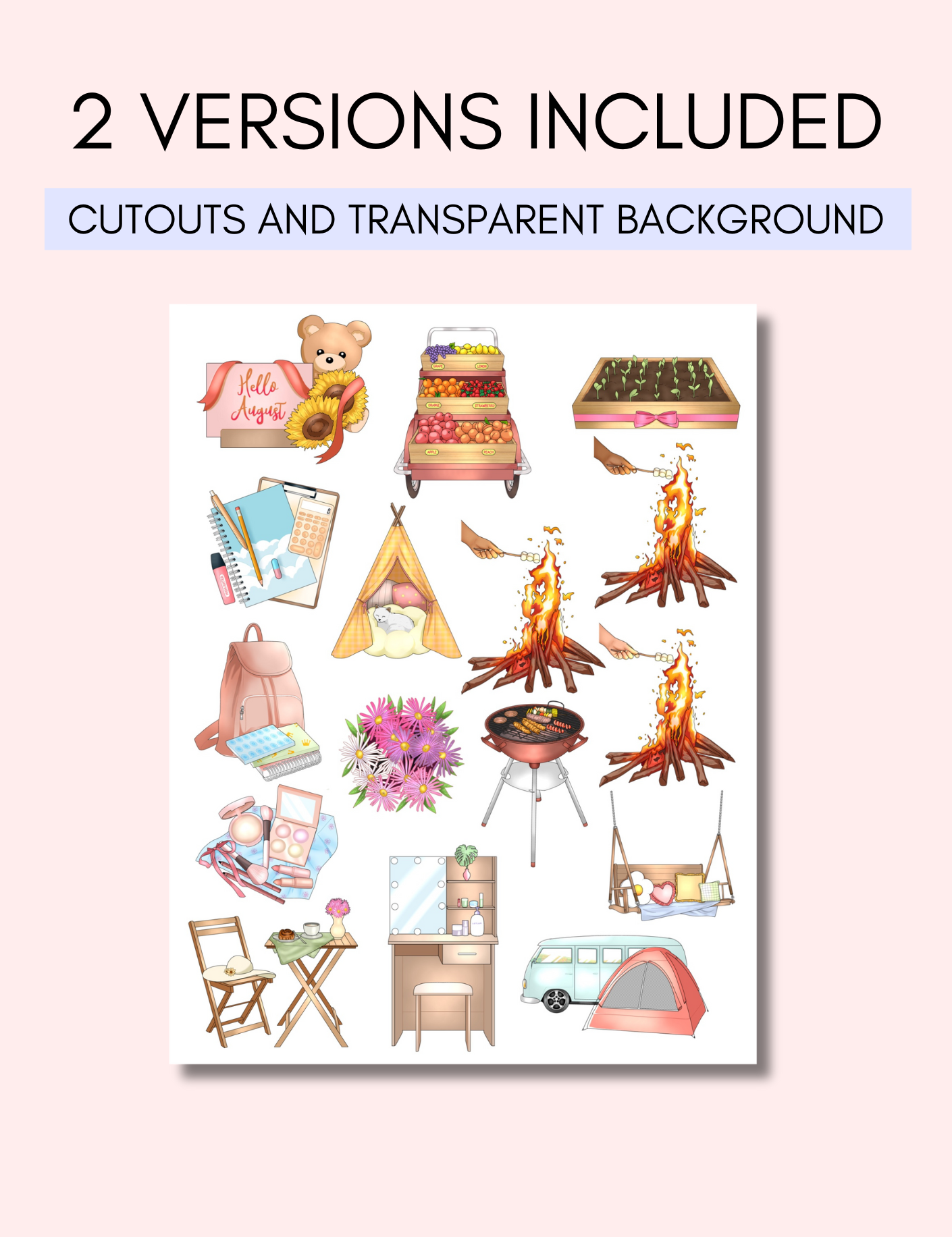 August Sticker Pack Jessica Autumn