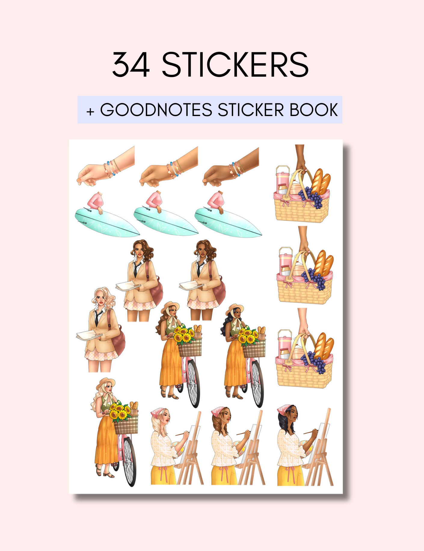 August Sticker Pack Jessica Autumn