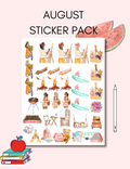 August Sticker Pack Jessica Autumn