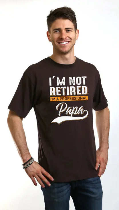 I'm not Retired Men's Bamboo Viscose/Organic Cotton Short Sleeve Graphic T-Shirt Spun Bamboo
