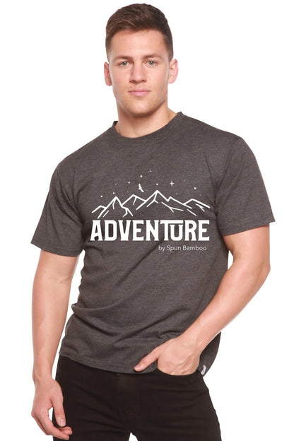 Adventure Printed Men's Bamboo Viscose/Organic Cotton Short Sleeve T-Shirt Spun Bamboo