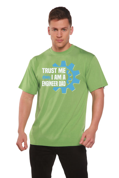 Trust Me I'm a Engineer Dad Men's Bamboo Viscose/Organic Cotton Short Sleeve Graphic T-Shirt Spun Bamboo