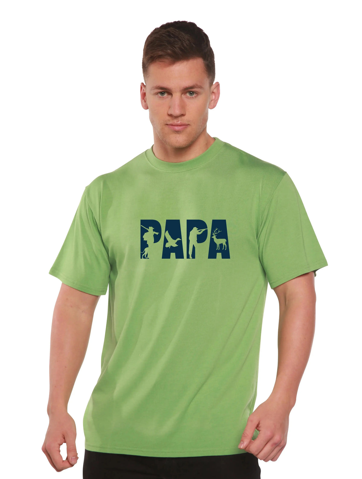PAPA Men's Bamboo Viscose/Organic Cotton Short Sleeve Graphic T-Shirt Spun Bamboo