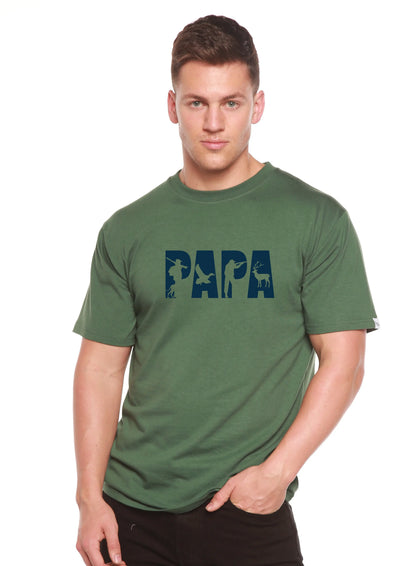 PAPA Men's Bamboo Viscose/Organic Cotton Short Sleeve Graphic T-Shirt Spun Bamboo