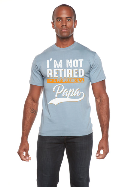 I'm not Retired Men's Bamboo Viscose/Organic Cotton Short Sleeve Graphic T-Shirt Spun Bamboo