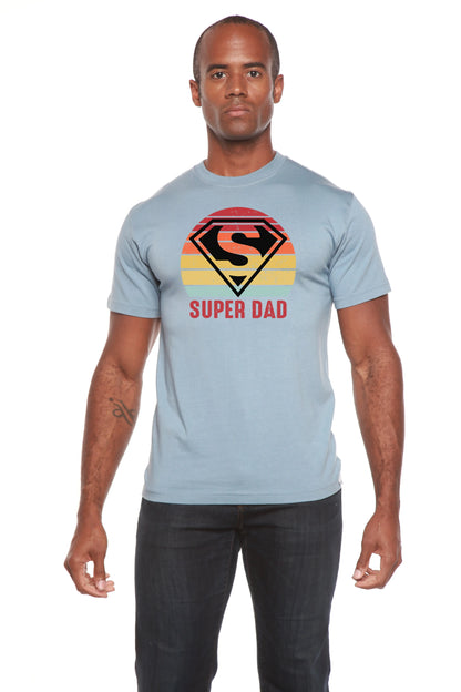 Super Dad Men's Bamboo Viscose/Organic Cotton Short Sleeve Graphic T-Shirt Spun Bamboo