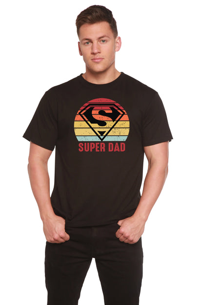 Super Dad Men's Bamboo Viscose/Organic Cotton Short Sleeve Graphic T-Shirt Spun Bamboo