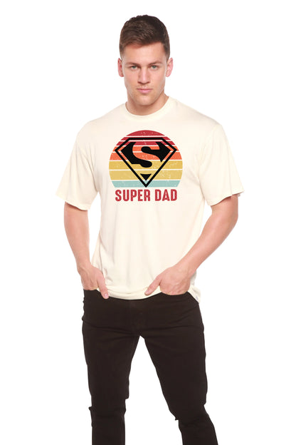 Super Dad Men's Bamboo Viscose/Organic Cotton Short Sleeve Graphic T-Shirt Spun Bamboo