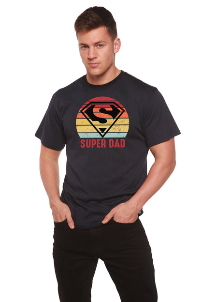 Super Dad Men's Bamboo Viscose/Organic Cotton Short Sleeve Graphic T-Shirt Spun Bamboo