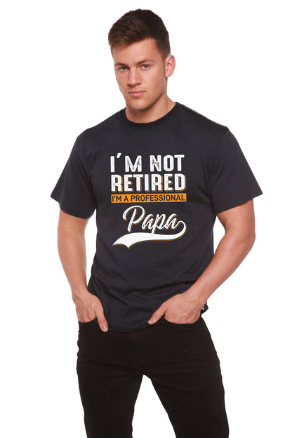 I'm not Retired Men's Bamboo Viscose/Organic Cotton Short Sleeve Graphic T-Shirt Spun Bamboo