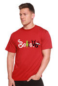 Believe Christmas Printed Men's Bamboo T-Shirt Spun Bamboo