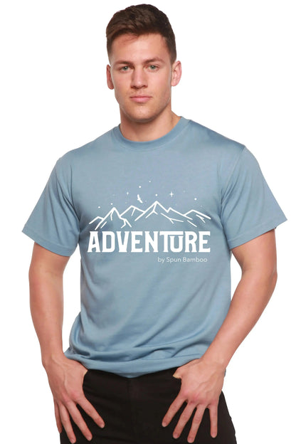 Adventure Printed Men's Bamboo Viscose/Organic Cotton Short Sleeve T-Shirt Spun Bamboo