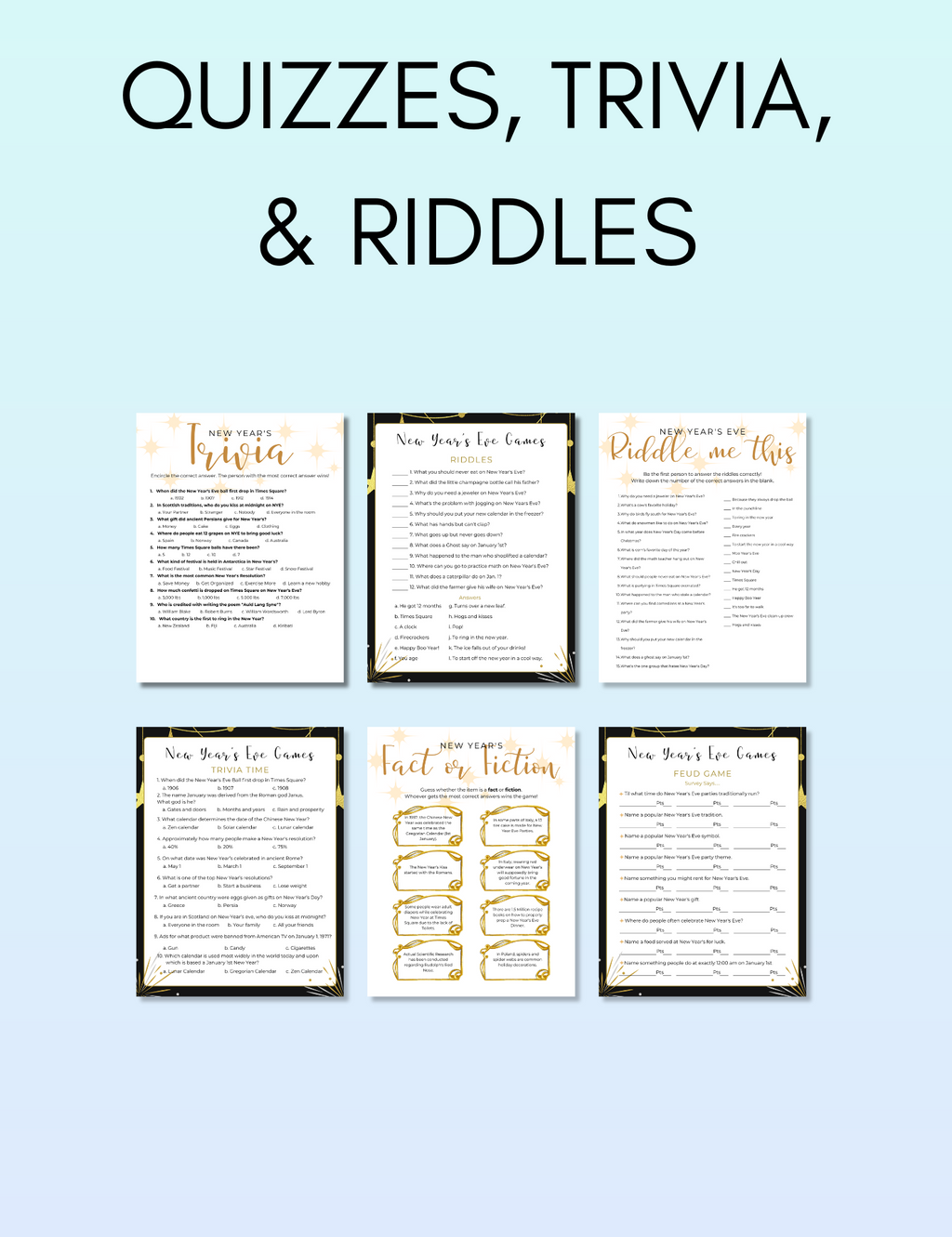 Adults New Years Activity Pack Jessica Autumn