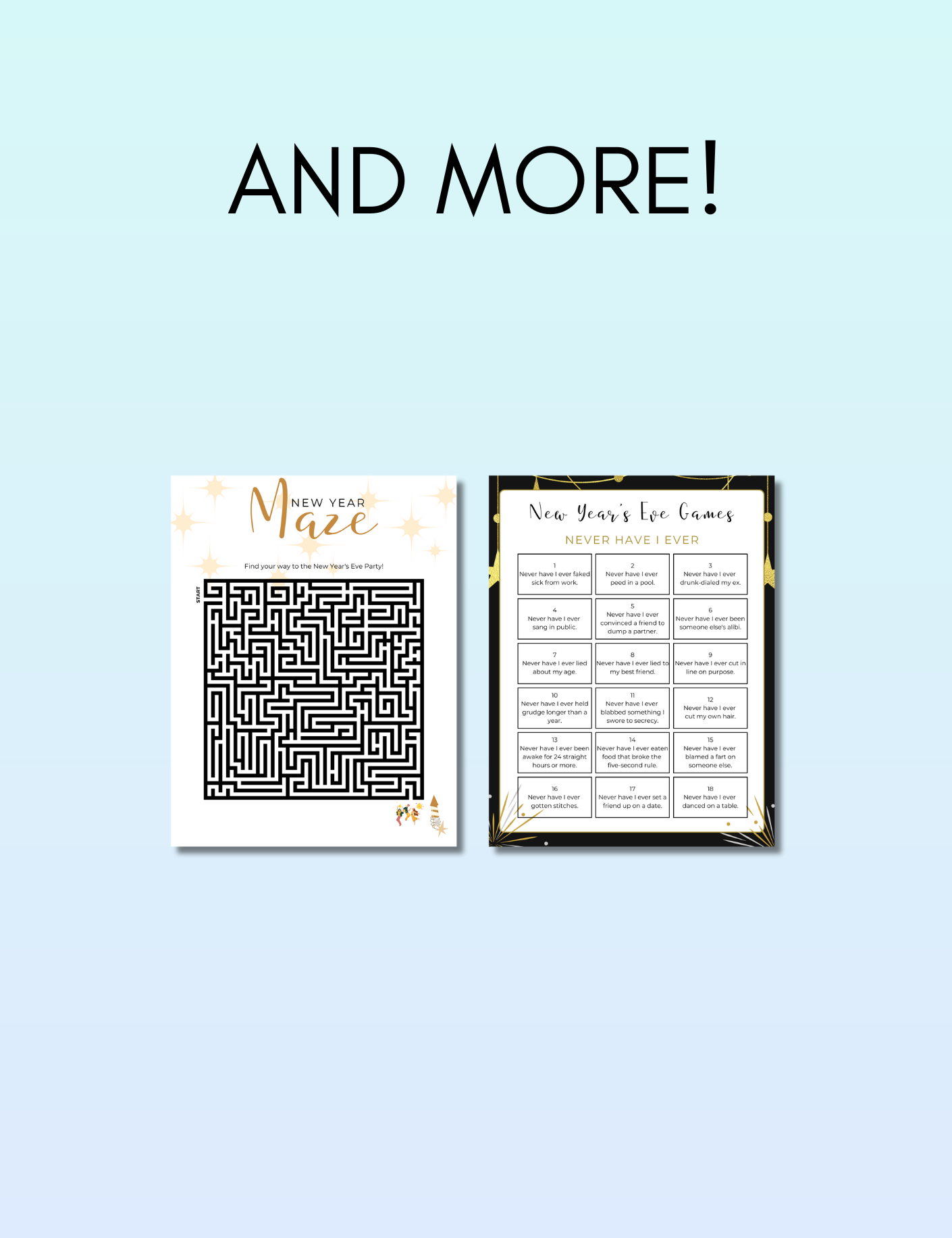 Adults New Years Activity Pack Jessica Autumn