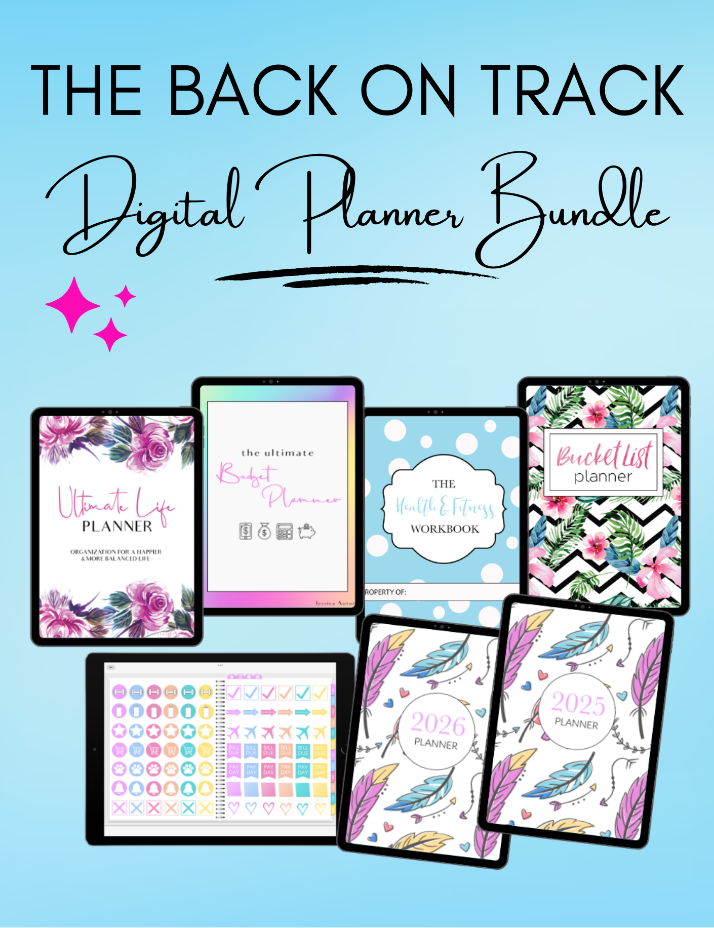 The Back on Track Digital Planner Bundle Jessica Autumn