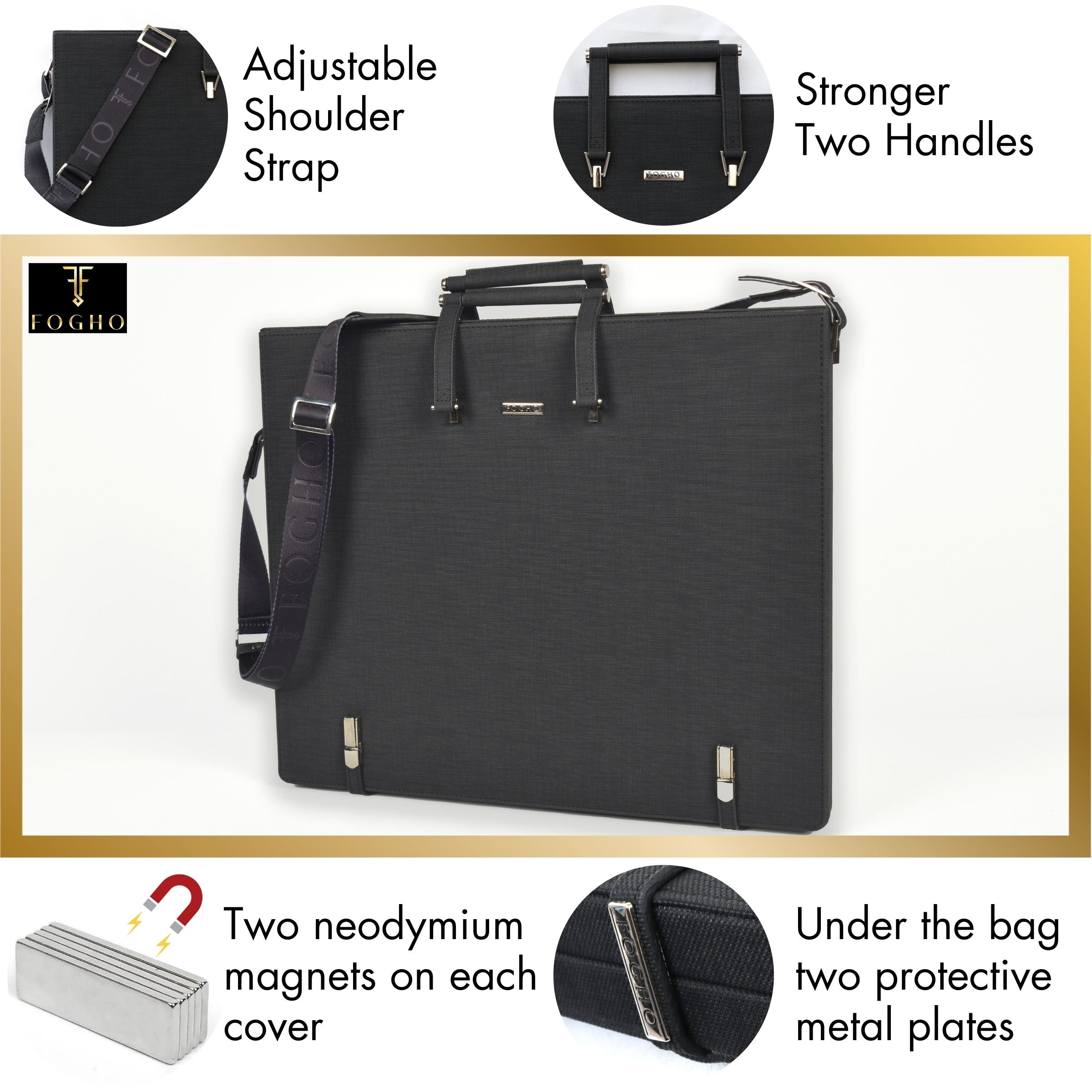 Leather Binder Leather Portfolio Gifts For Painters - Portfolio Binder- Art Supplies Organizer Moogdesk