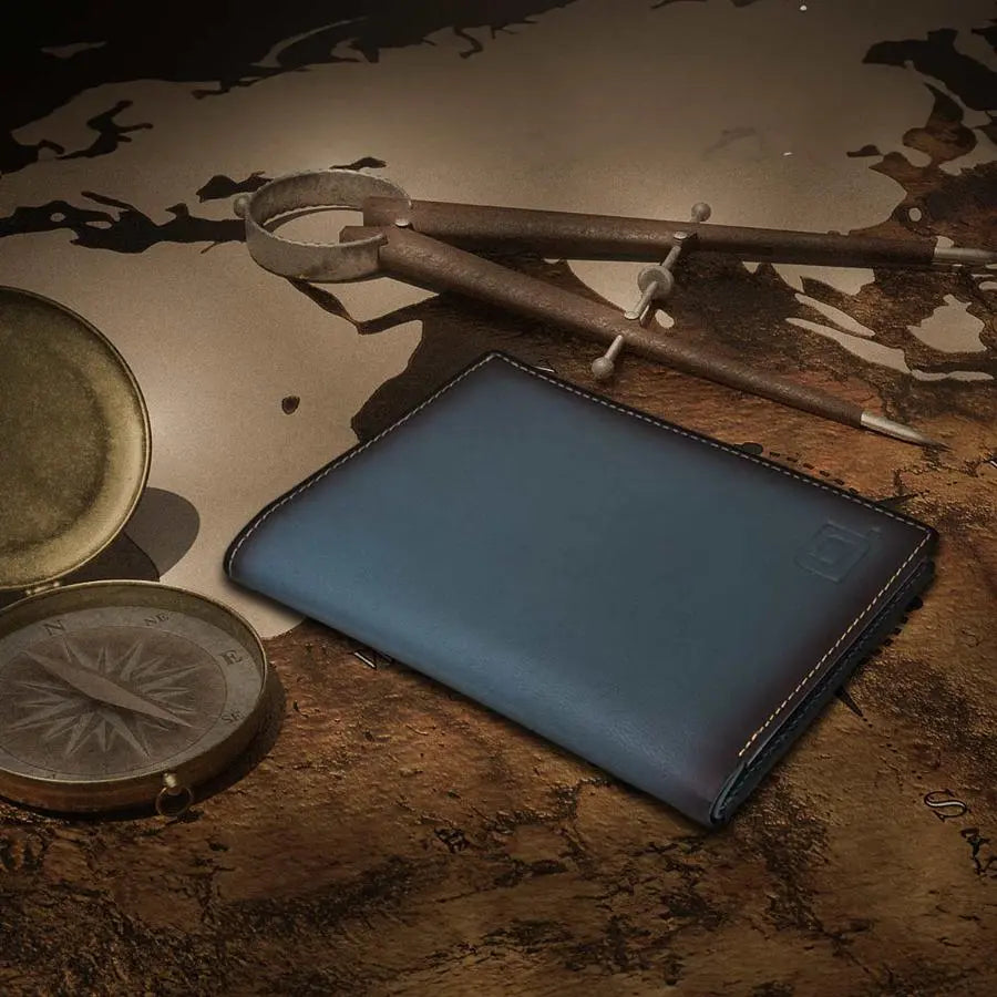 RFID Blocking Leather Passport Wallet ID Stronghold