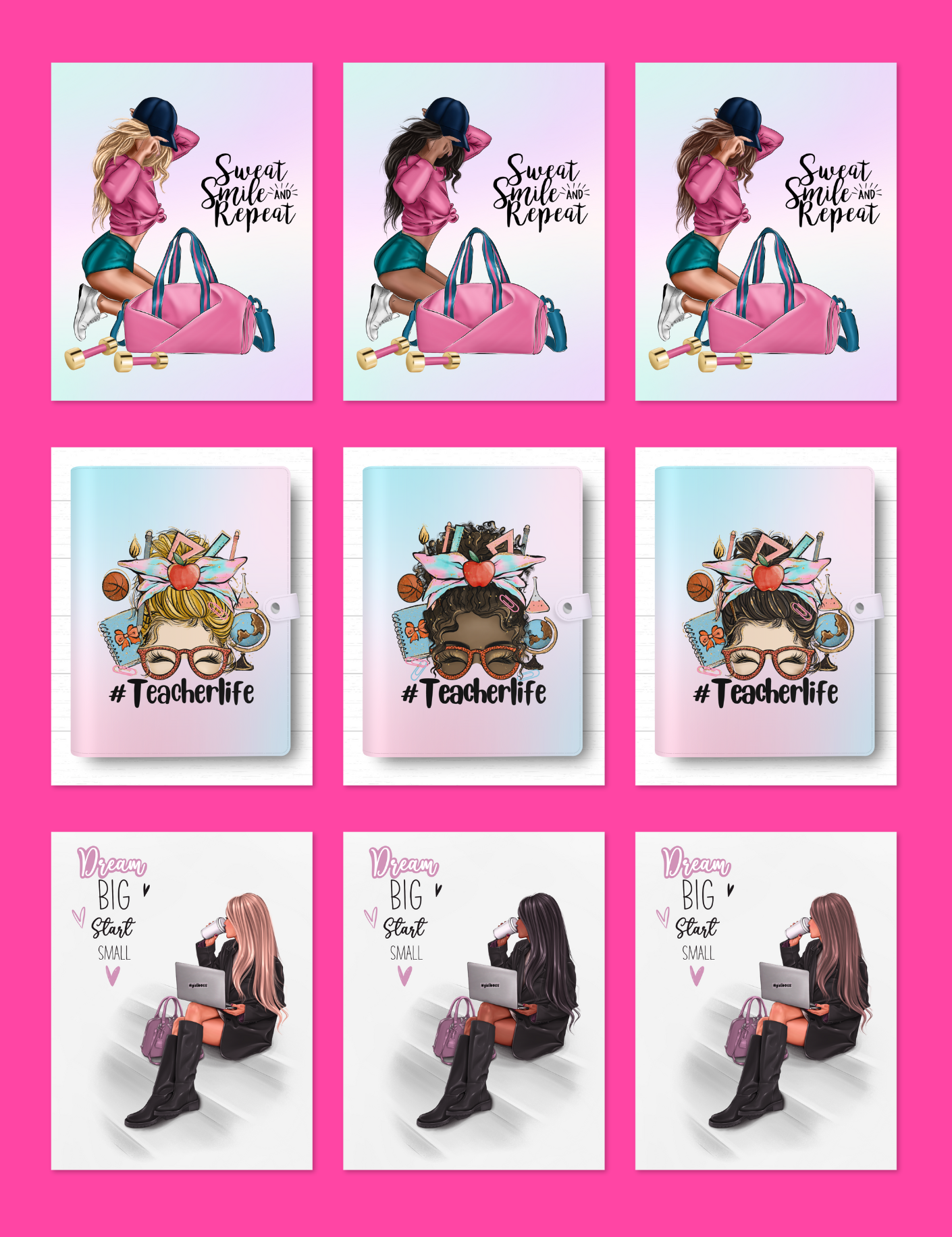 Boss Babe Planner Covers Jessica Autumn