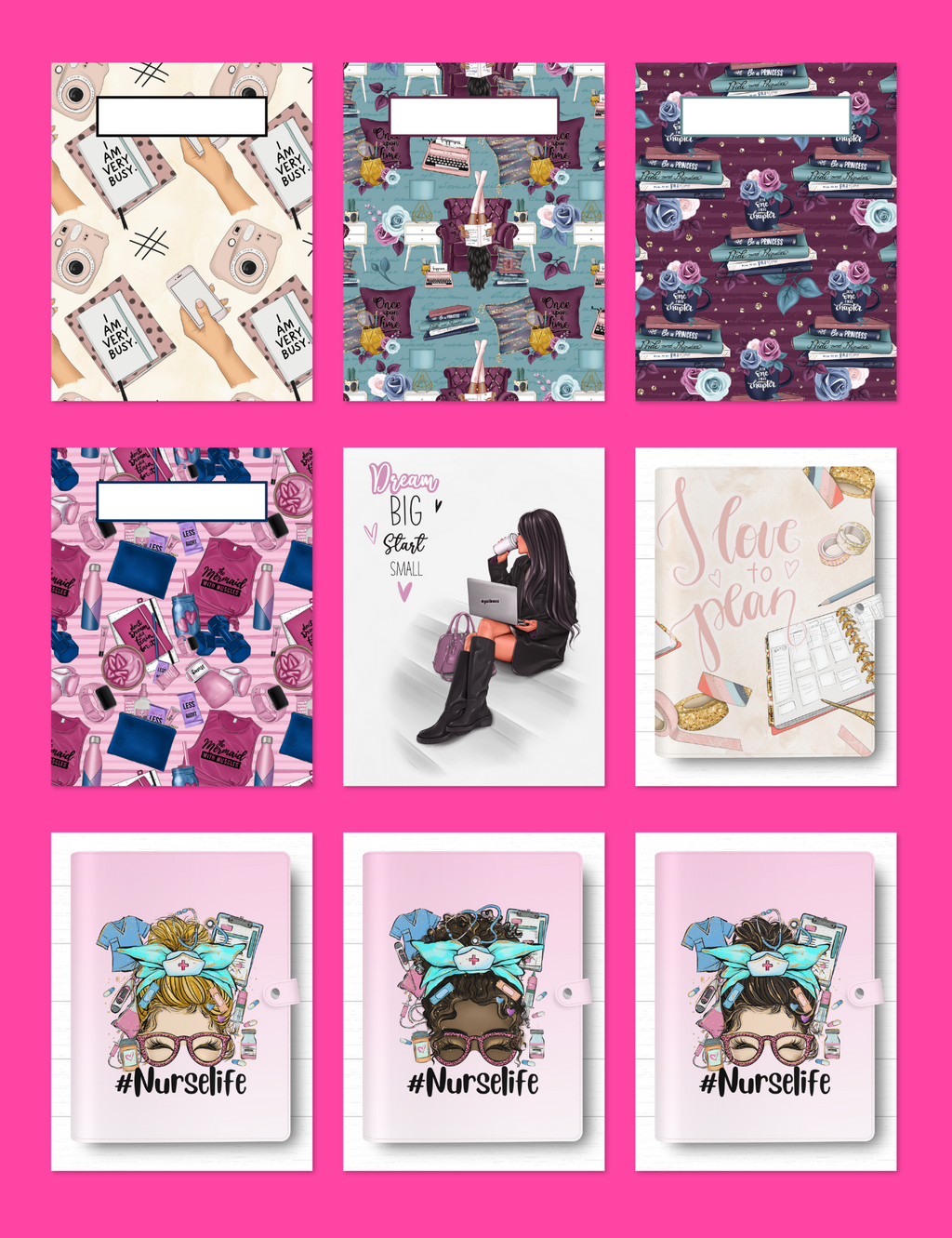 Boss Babe Planner Covers Jessica Autumn