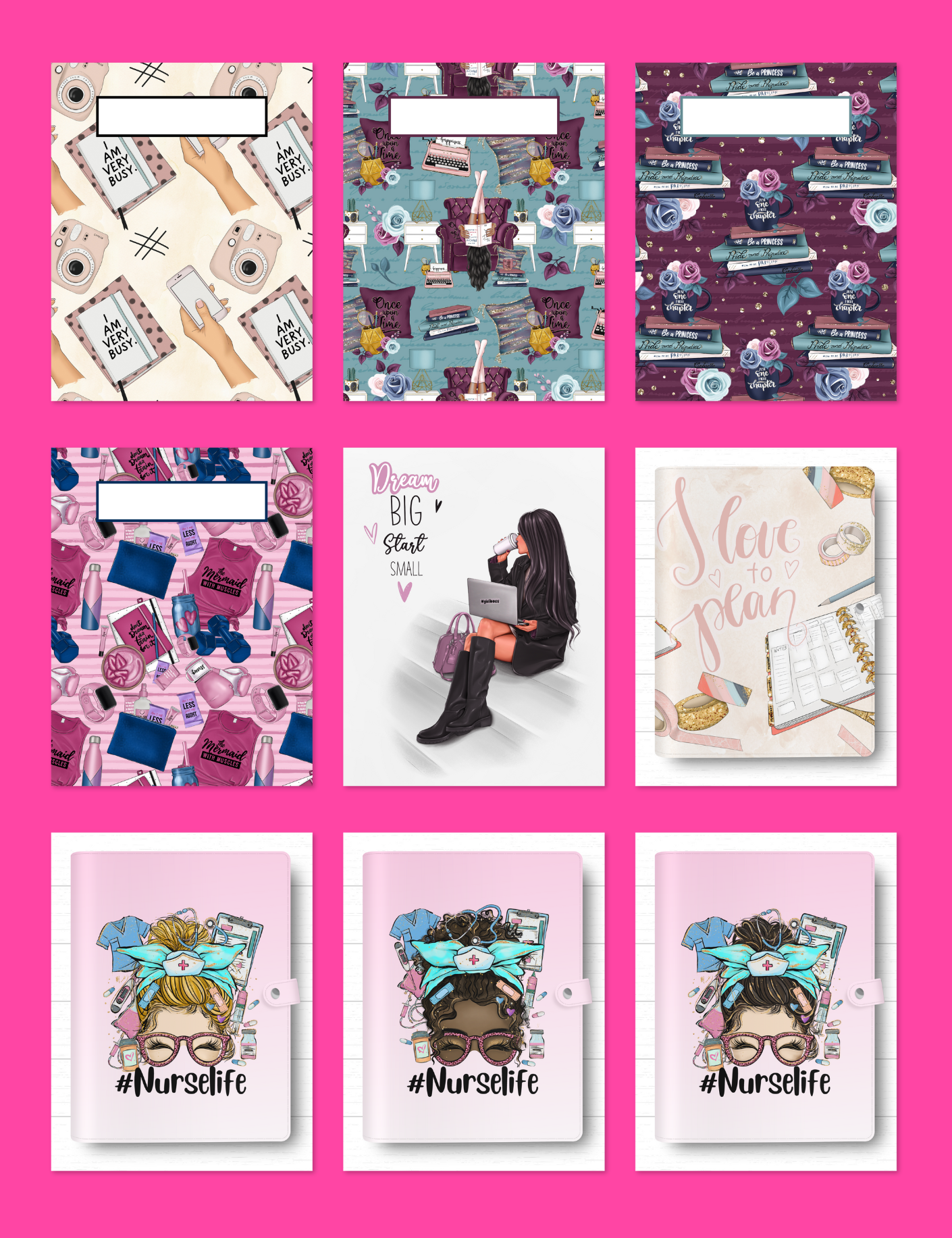 Boss Babe Planner Covers Jessica Autumn