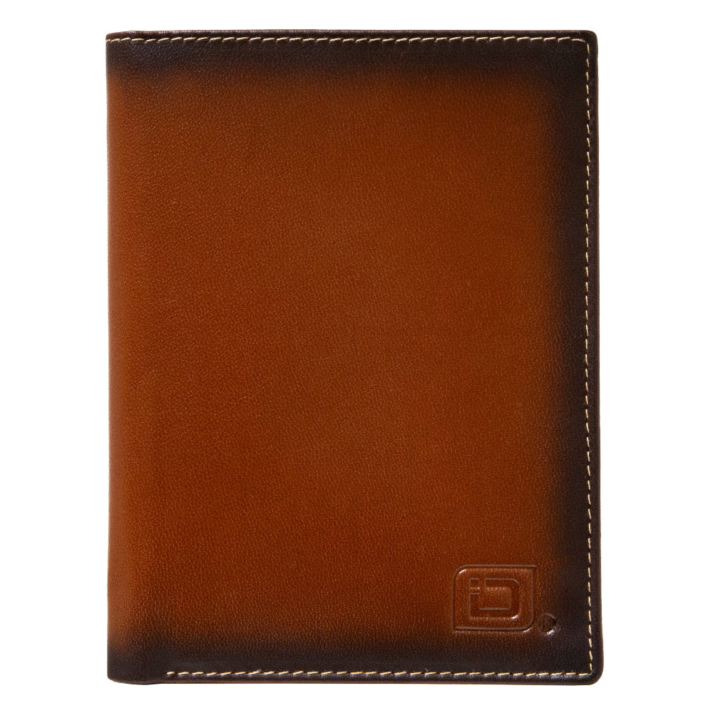 RFID Blocking Leather Passport Wallet ID Stronghold