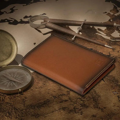 RFID Blocking Leather Passport Wallet ID Stronghold
