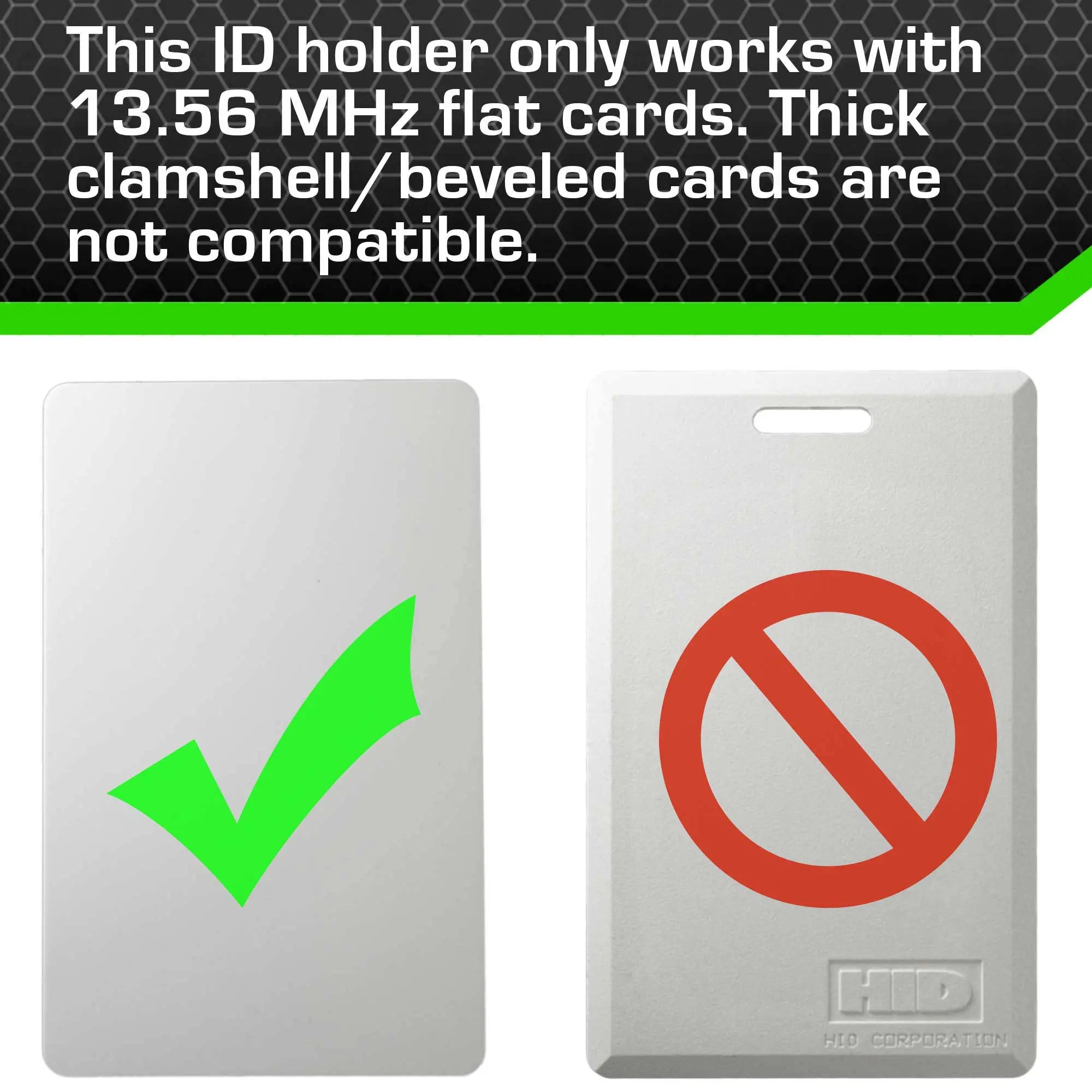 Secure Badge Holder Lite ™ Vertical 1 ID Card Holder ID Stronghold
