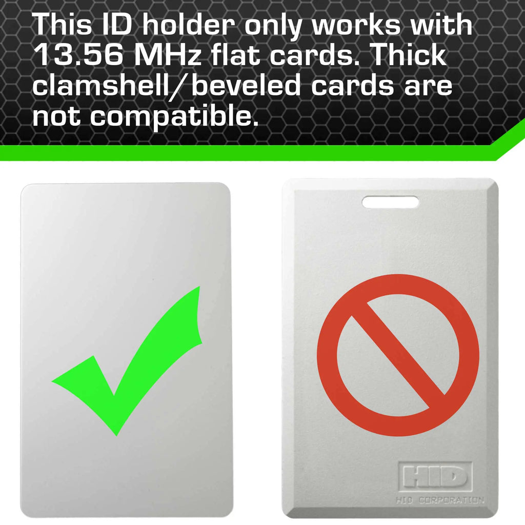Secure Badge Holder Lite ™ Vertical 1 ID Card Holder ID Stronghold