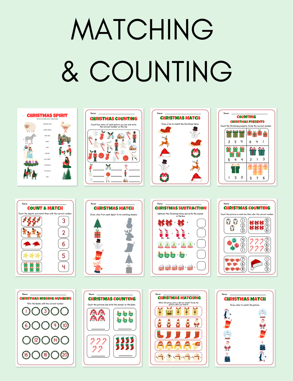Kid's Christmas Activity Pack Jessica Autumn