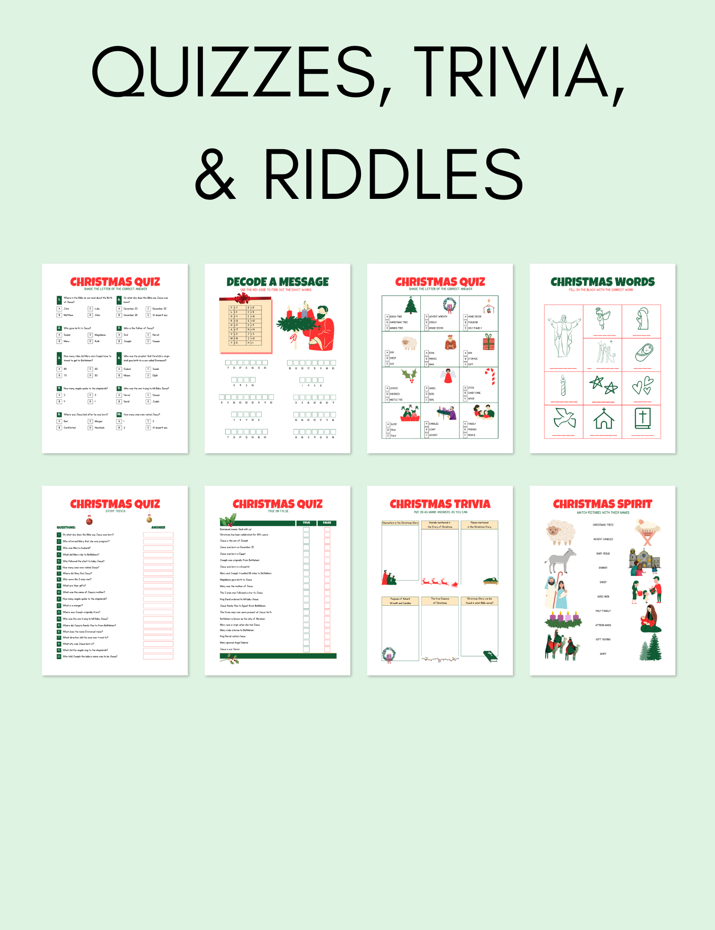 Kid's Christmas Activity Pack Jessica Autumn