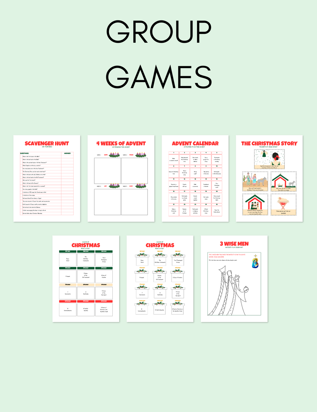 Kid's Christmas Activity Pack Jessica Autumn
