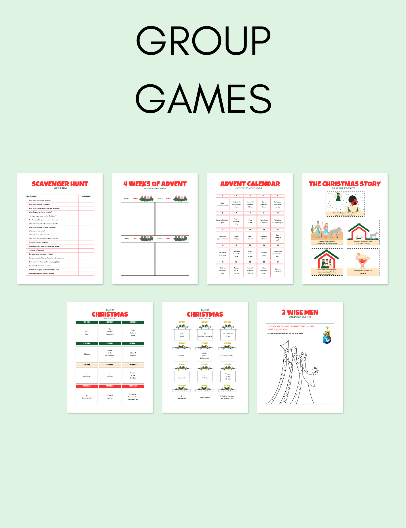Kid's Christmas Activity Pack Jessica Autumn
