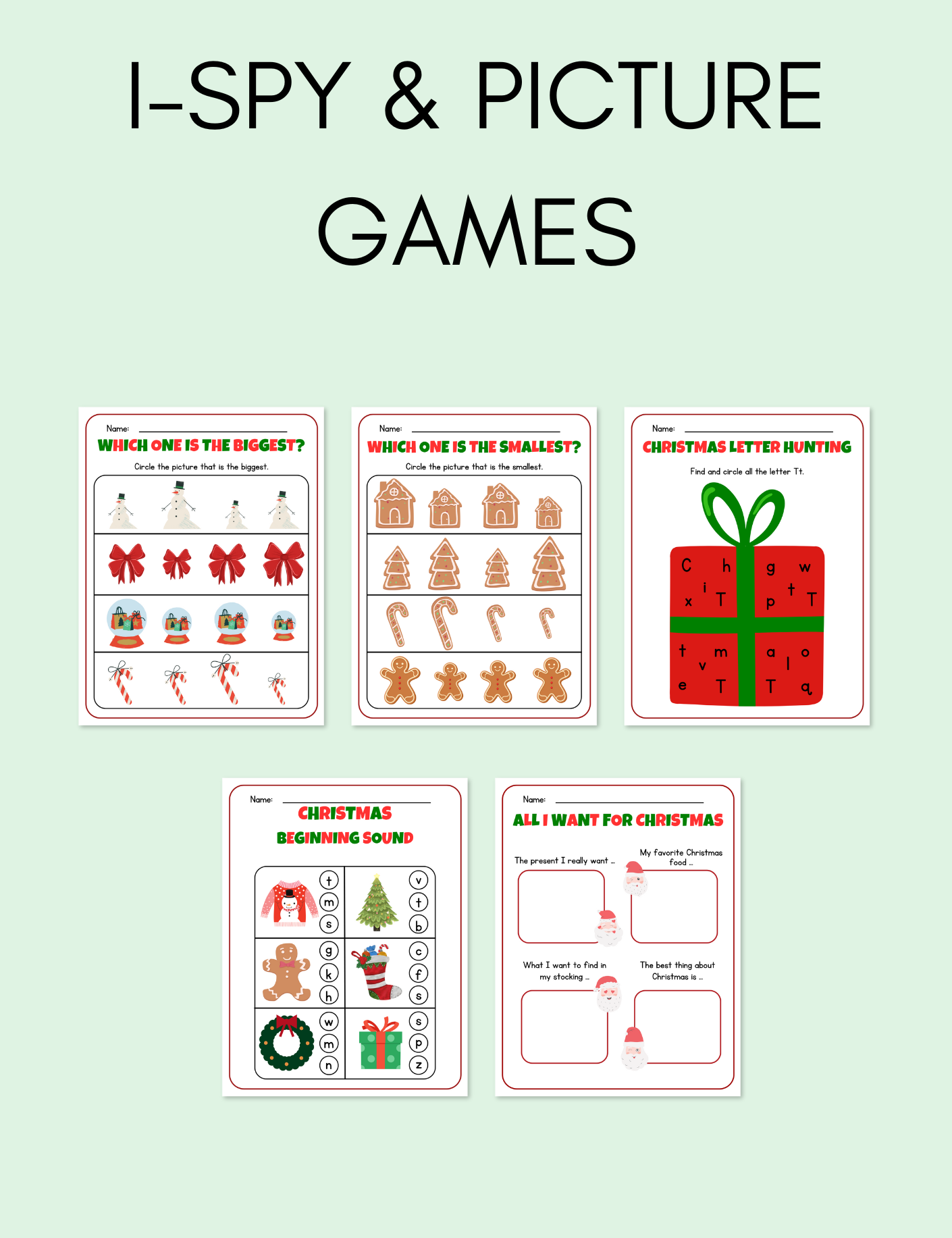 Kid's Christmas Activity Pack Jessica Autumn